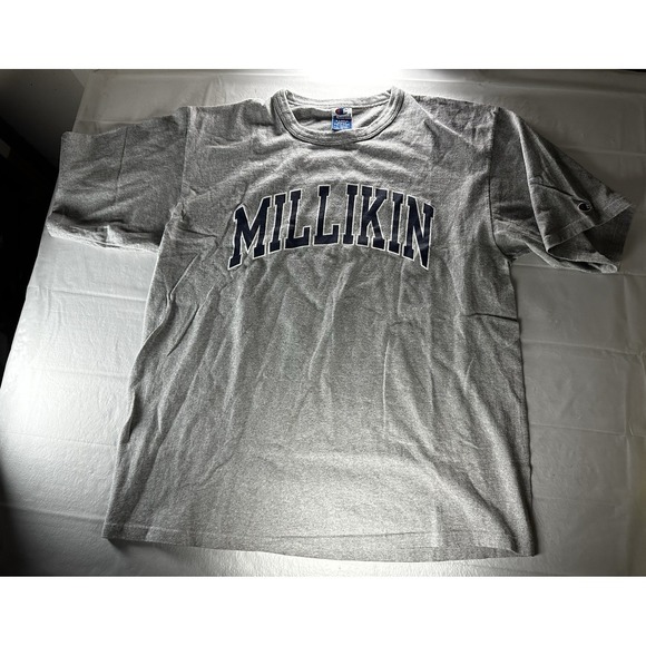 Champion Other - VTG Champion Millikin University T Shirt Mens XL Gray Spell Out College Athletic